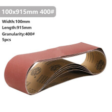 (400# 5 Pcs x Sanding Belt) 5Pcs 915x100mm 40 to 400 Grit Sanding Belt for Flush Belt Machines Polishing Grind Machine