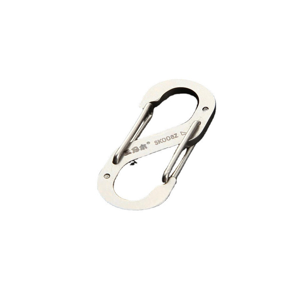 Number Eight Stainless Steel Carabiner Tool Key Chain Lucky