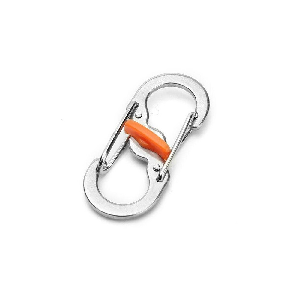 5pcs S Shape Plastic Steel Anti Theft Carabiner Keychain Hook Clip EDC Tool