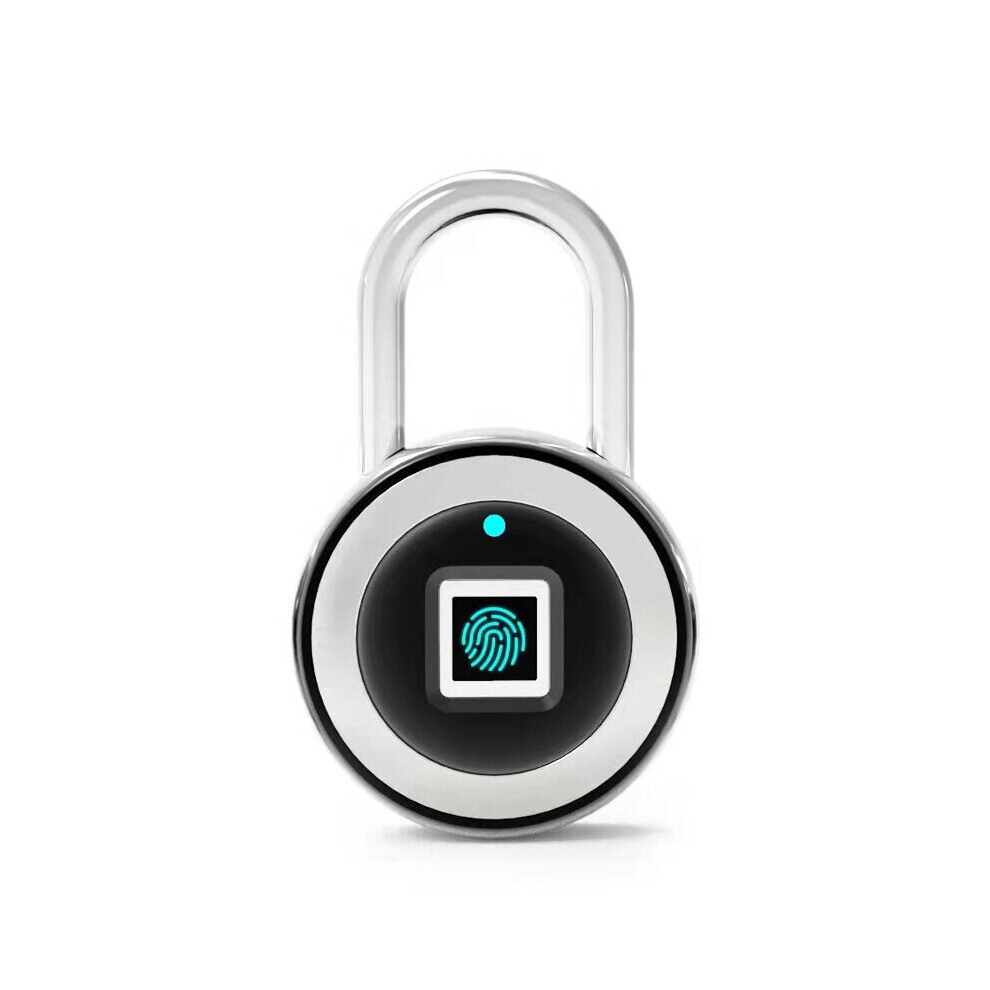 (Red) Smart Fingerprint Door Lock Padlock USB Charging Waterproof Anti Theft APP bluetooth Remote Keyless For Cabinet Luggage Dormitory 0.5 Second Unlock