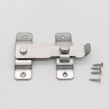 Door Thickened Stainless Steel Slide Gate Latch Door Bolt Safety Lock Buckle