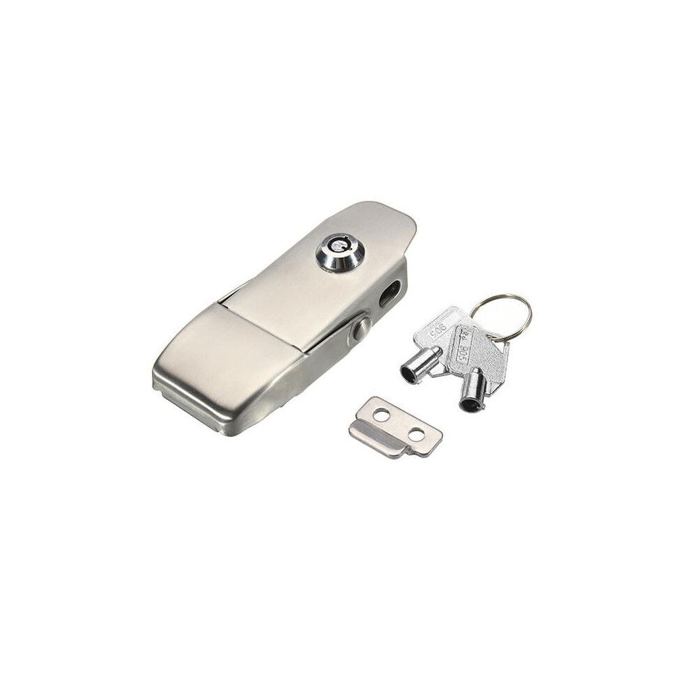 304 Stainless Steel Concealed Toggle Latch Safety Catch Key Locking Spring Loaded 3654659441577