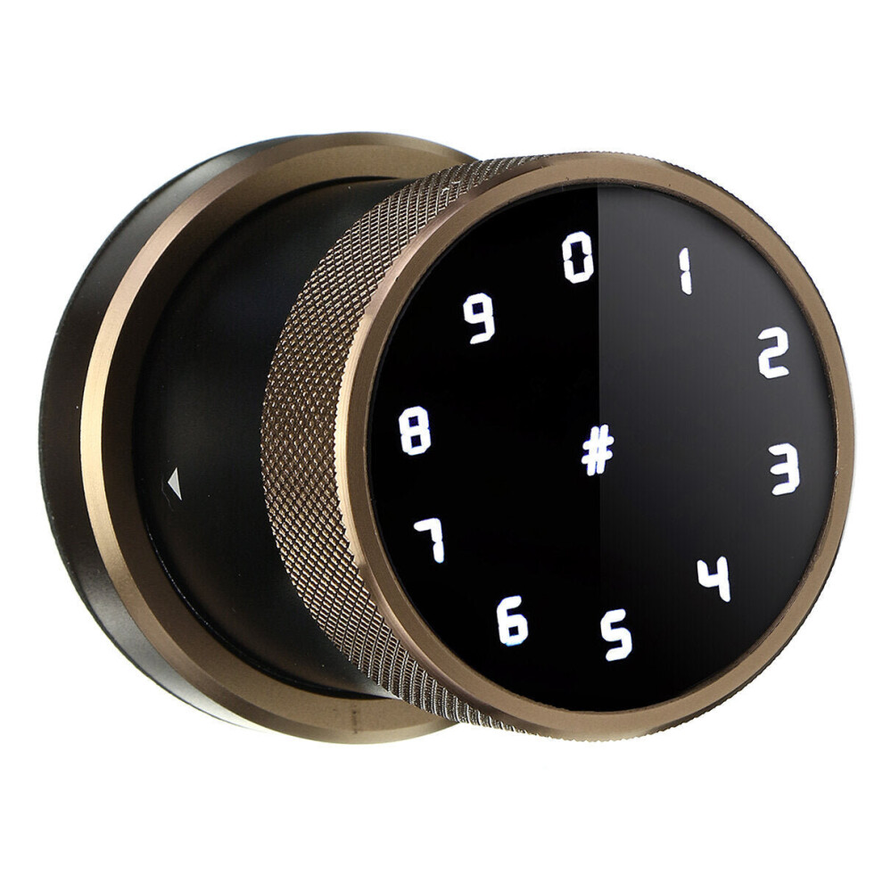 (Black) Smart Digital Door Lock Battery Powered APP Touch Password Keyless Latch Security Lock