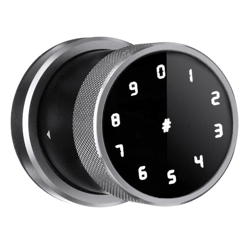 (Silver) Smart Digital Door Lock Battery Powered APP Touch Password Keyless Latch Security Lock