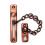 (Black) Stainless Steel Strong Security Door Chain Solid Home Safety Guard Lock Catch 10