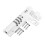 (white) Door Bolt Lock Sliding Combination Code Resettable For Gate Shed Garage Cabinet 4