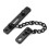 (Black) Stainless Steel Strong Security Door Chain Solid Home Safety Guard Lock Catch 6
