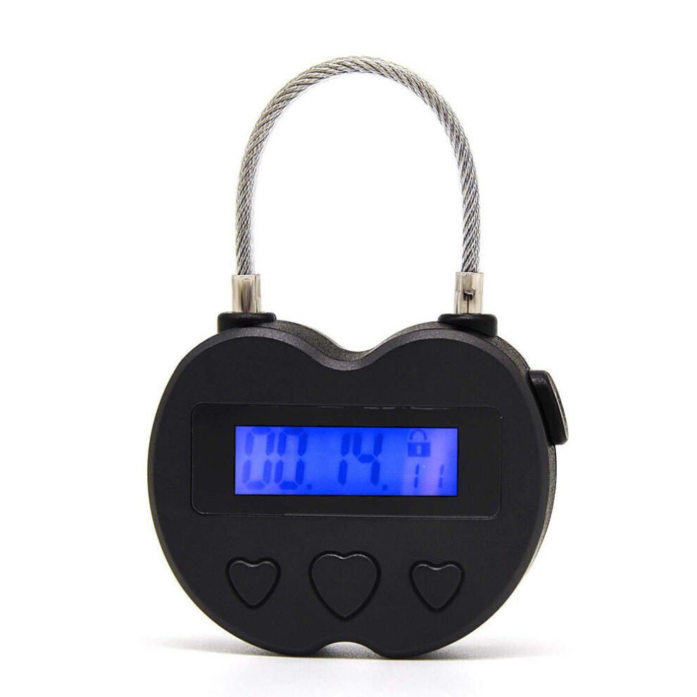 (Black) Portable Usb Rechargeable Electronic Lock Anti-Theft Security Fingerprint Lock Luggage Lock Smart Waterproof Suitcase Padlock Fast Recognition 3654659374226
