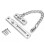 (Black) Stainless Steel Strong Security Door Chain Solid Home Safety Guard Lock Catch 2