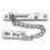 (Black) Stainless Steel Strong Security Door Chain Solid Home Safety Guard Lock Catch 7
