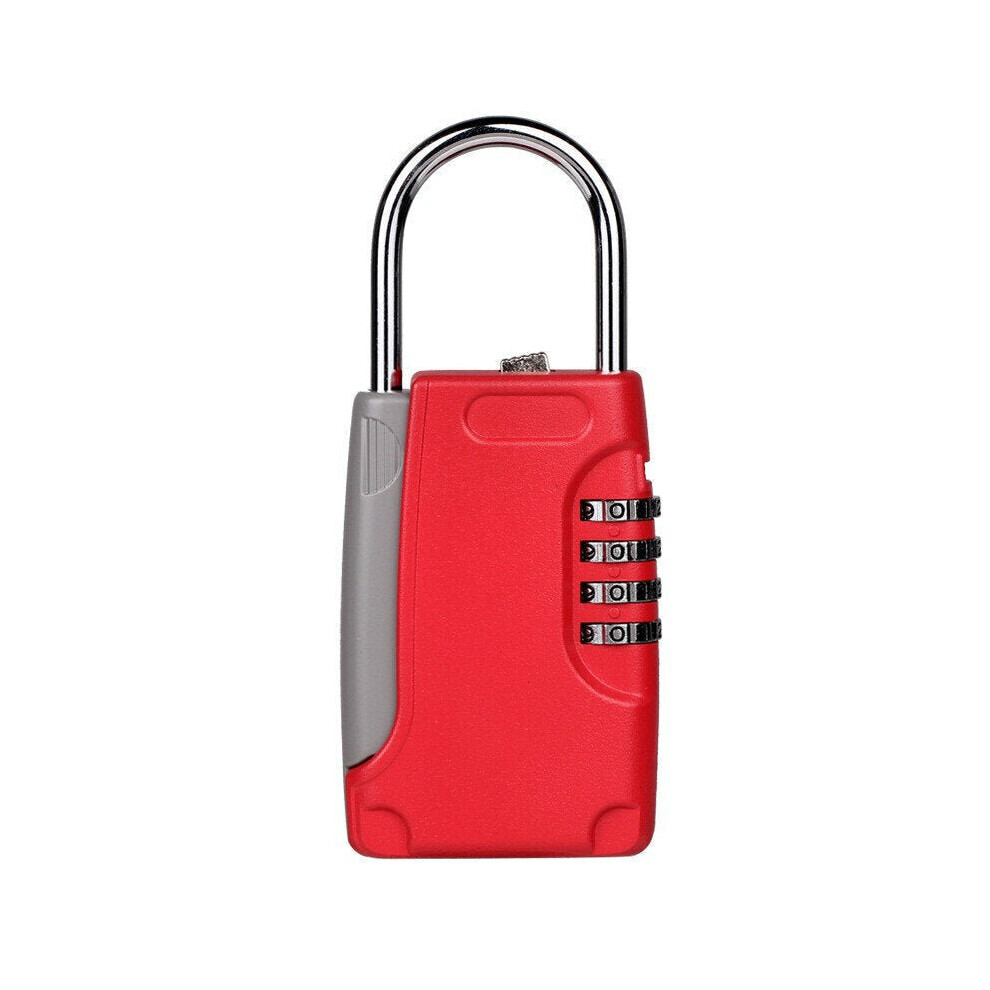 (Red) Mini 3 Digital Combination Security Padlock Zinc Alloy Travel Luggage Drawer Bags Lock