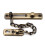 (Black) Stainless Steel Strong Security Door Chain Solid Home Safety Guard Lock Catch 8