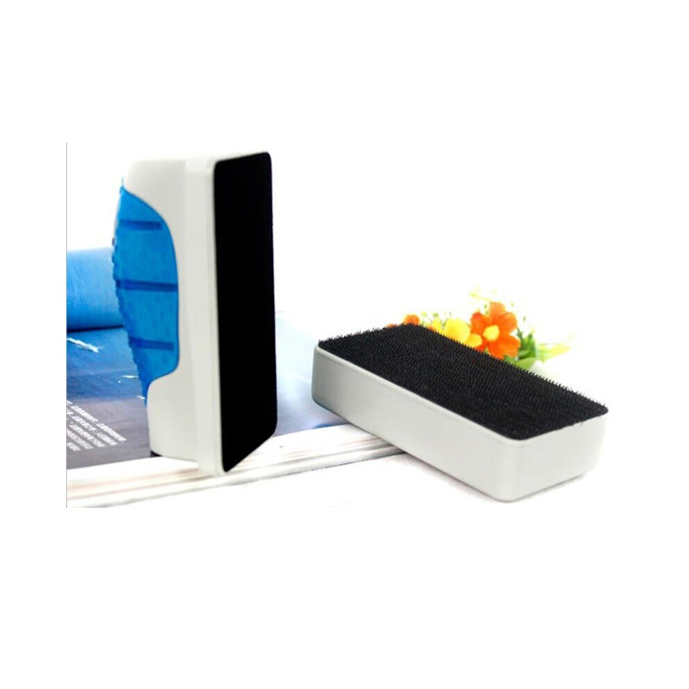 (L) Floating Aquarium Brush Magnetic Brush Aquarium Fish Tank Glass Cleaning Brush