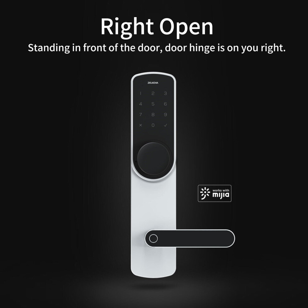 Smart Turntable Door Lock Fingerprint Password Keyless Intelligent Security Lock From 3654659449450