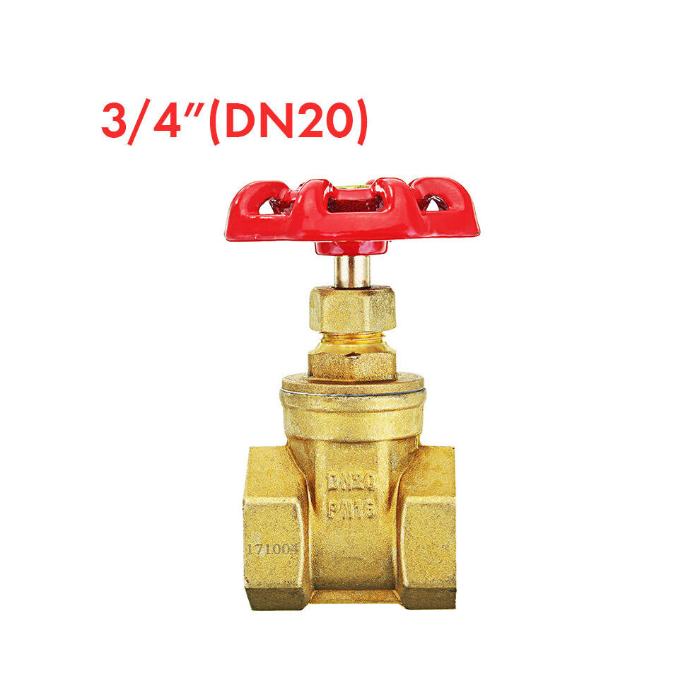 (3/4 inch) 1/2" 3/4" 1" Brass Manual Gate Valves G Female Thread Water Flow Valve