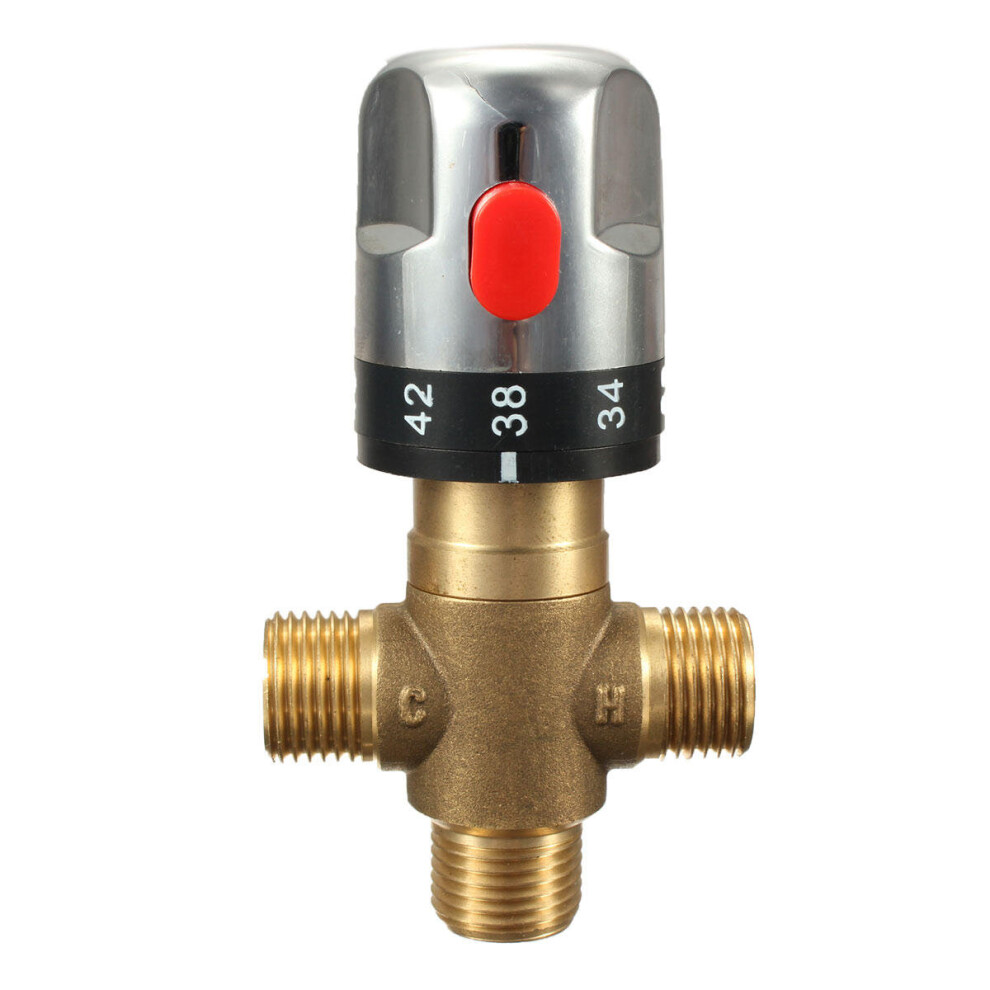 Brass Thermostatic Valve Temperature Mixing Valve For Wash Basin Bidet Shower 3654659230331