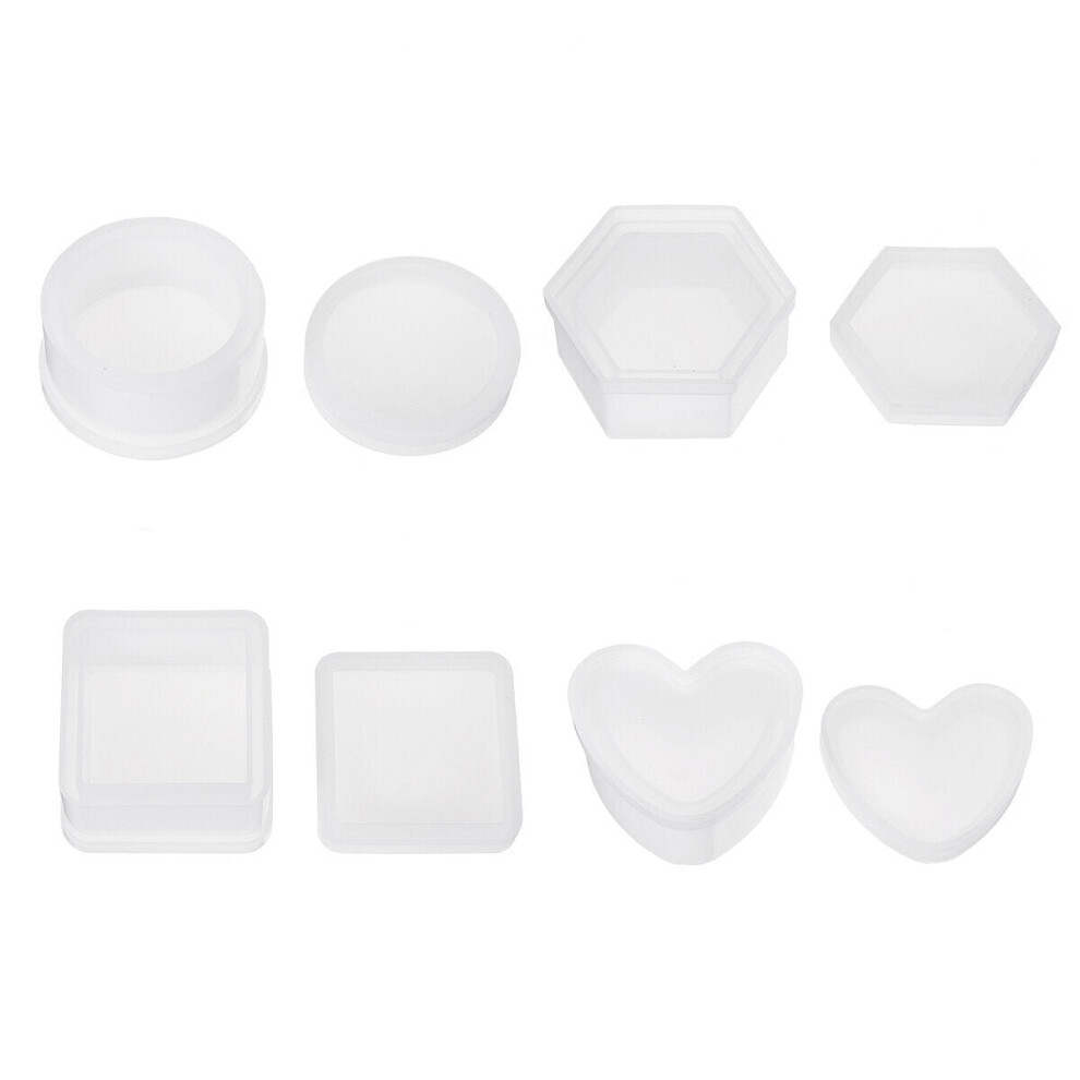 (4 Pcs) DIY Food Jewelry Mould Handmade Crystal Glue Making Set Resin Silicone Mold Kit