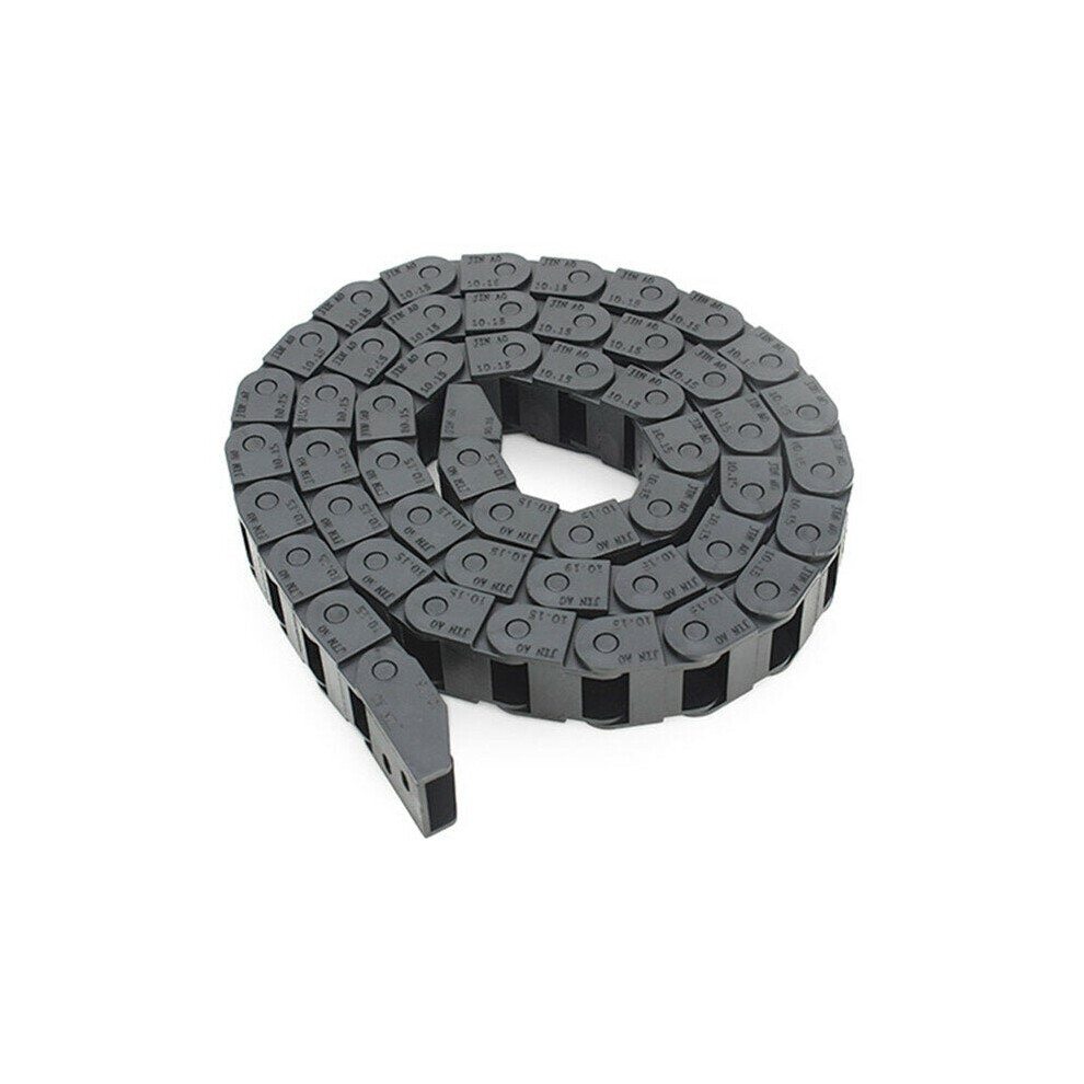 10 x 15mm Plastic Cable Drag Chain Wire Carrier Length 1000mm For CNC Router Machine