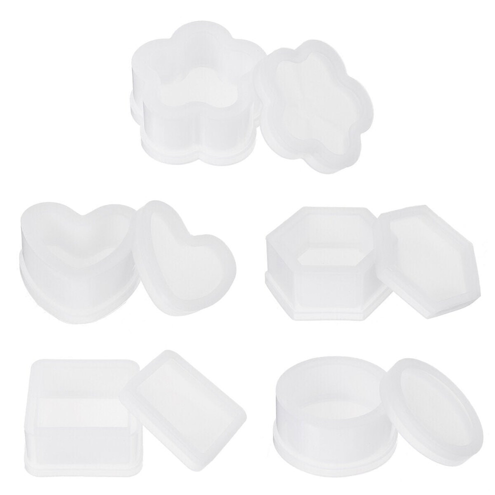 (5 Pcs) DIY Food Jewelry Mould Handmade Crystal Glue Making Set Resin Silicone Mold Kit