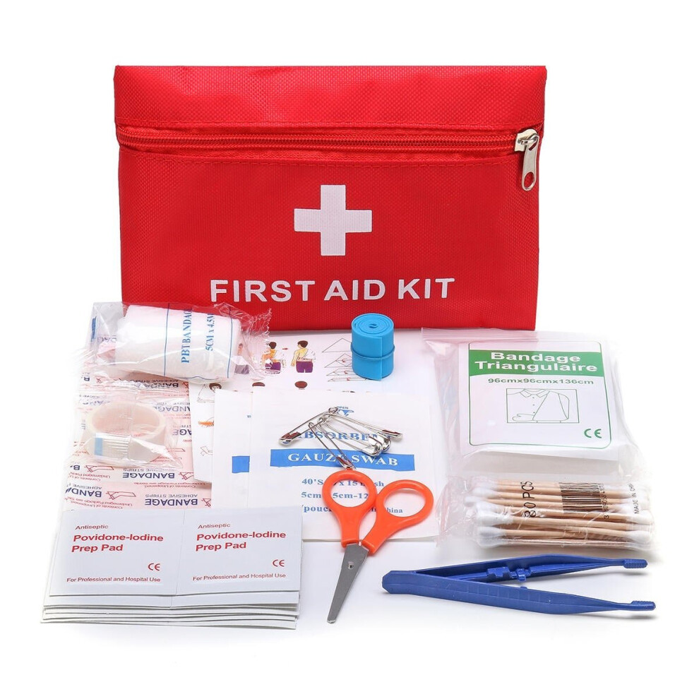 Emergency First Aid Kit 79 Piece Survival Supplies Bag for Car Travel Home Box