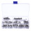 88Pcs M5 Hex Socket Knurled Cap Head Screw 304 Stainless Steel Bolt Assortment Set 5