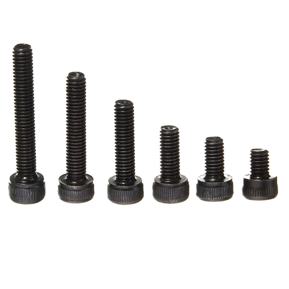 M3ch6 M3 Carbon Steel Allen Bolt 4-20Mm Hex Socket Cap Screw Metric Assortment Kit 180Pcs 6112211916934