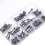 88Pcs M5 Hex Socket Knurled Cap Head Screw 304 Stainless Steel Bolt Assortment Set 6