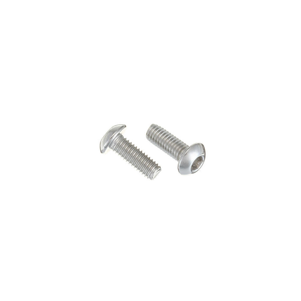 (6mm) M3SH6 50Pcs M3 Stainless Steel Hex Socket Button Round Head Cap Screw Bolts 4-20mm Optional Length