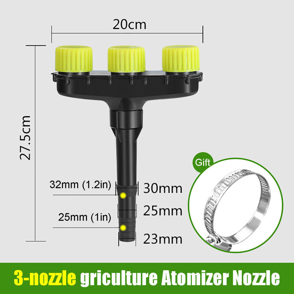 (A) 3/4/5/6 Nozzles Atomization Drip Water Sprayer Irrigation Sprinkler Kit for Agriculture Lawn Garden Patio Greenhouse