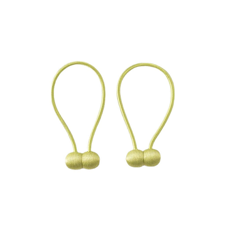 (Avocado Green) 2Pcs Curtain Tiebacks Twist Buckle Clips Window Holdbacks Decorative Home Office Rope Hook for Blackout and Sheer Panels