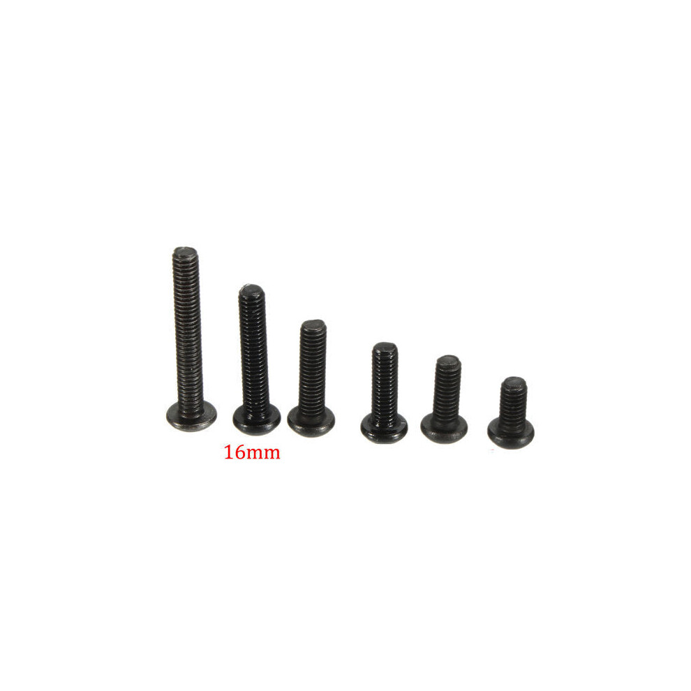 (20Mm) M3ch1 100Pcs M3 Carbon Steel Button Head Hex Socket Cap Screw Bolt Metric Allen Bolt 3654659458742