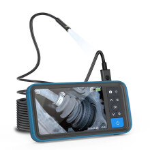 (8.0mmDual) 4.5inch HD Color Screen Digital Endoscope 8mm Dual Lens IP67 Waterproof Camera Brightness Adjustable Video Recorder