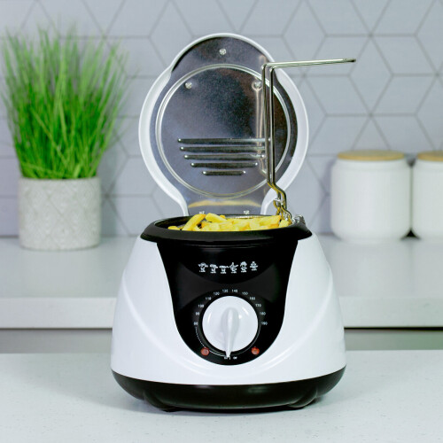 Quest Quest 35150 1L Deep Fat Fryer / Non-Stick Basket With Removable Handle