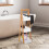 Homcom HOMCOM Bathroom Rack A shape 3-Tier Storage Unit Shelving Organizer 17