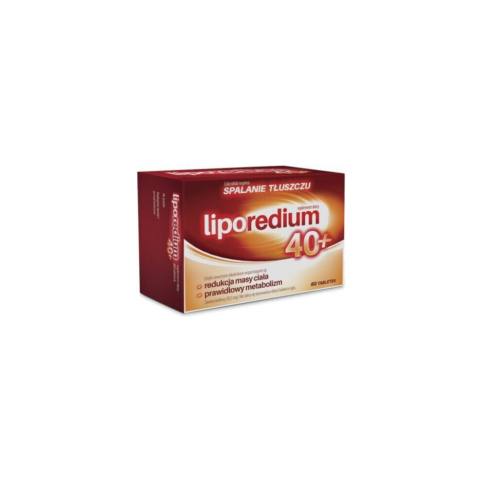LIPOREDIUM 40+ Weight reduction & proper metabolism 60tablets