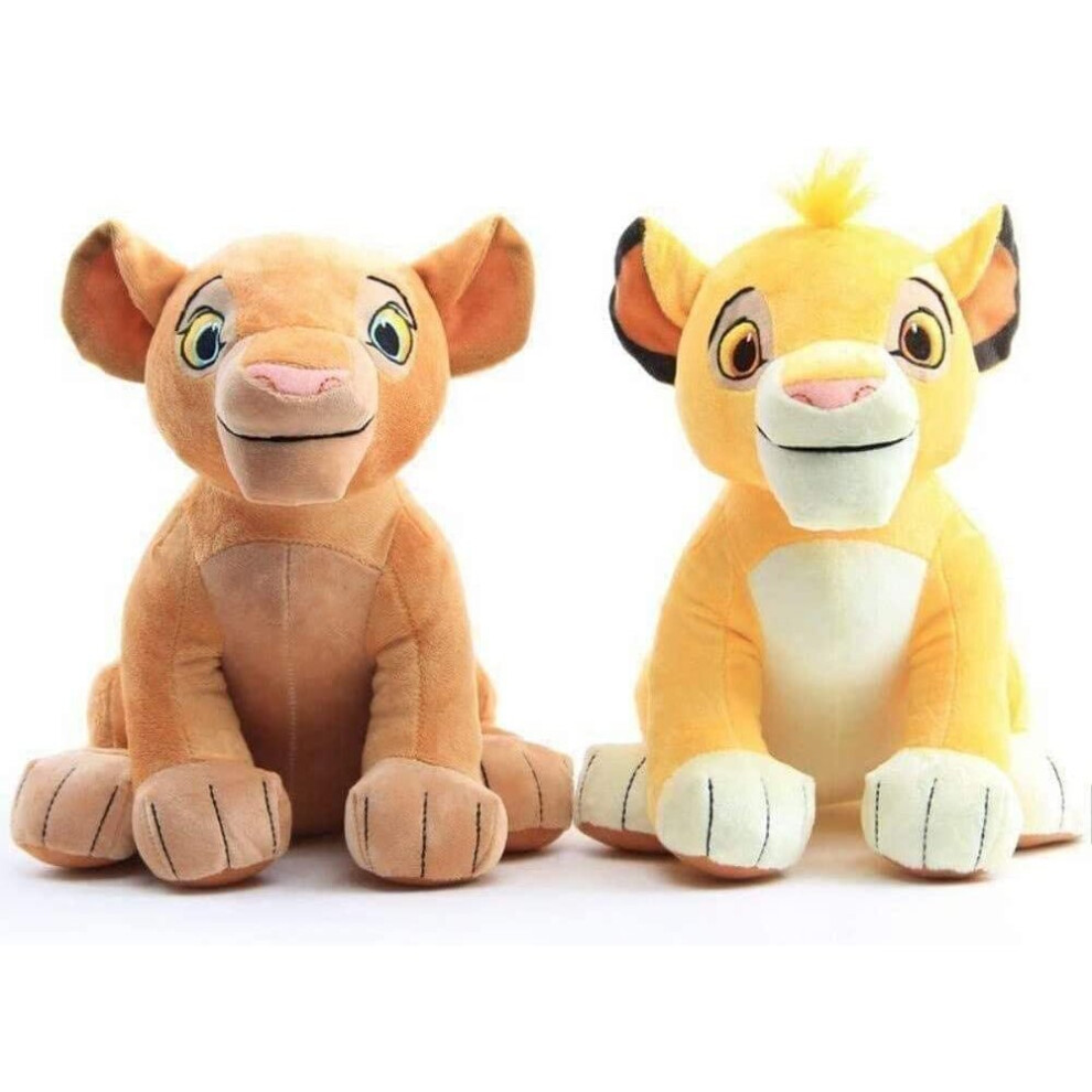 Disney 2Pcs Gifts Simba Nala Doll Soft Stuffed Toy For Children 26Cm