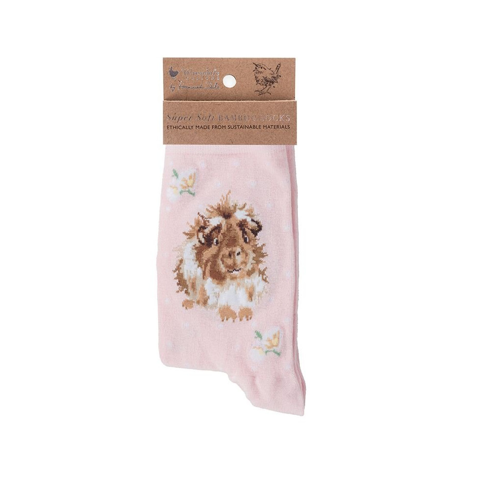 Wrendale Guinea Pig Bamboo Socks Green