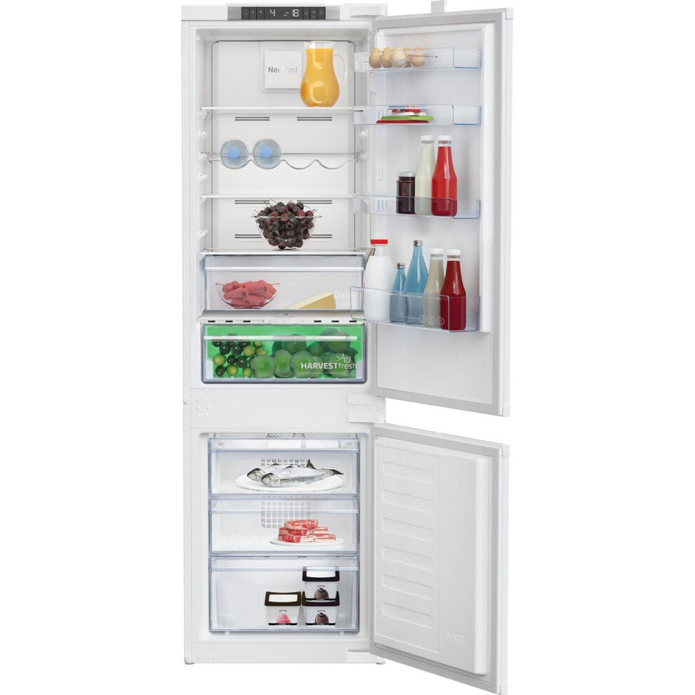 Beko HarvestFresh BCND4VE73 Integrated 70/30 Frost Free Fridge Freezer - White