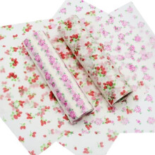 100 Sheets Wax Paper, Food Grade Wrapping Paper Greaseproof Waterproof Wax Tissue for Hamburger Sandwich Bread Candy Biscuit Chocolate (Rose/Stra