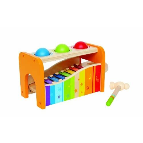 Hape pound and tap bench with slide out xylophone online