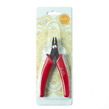 Beaditive Perlen-Crimpzange für 2 mm und 3 mm Perlen und Röhrchen | 5 Zoll (Rot)