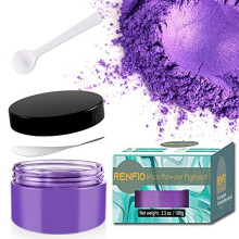 Renfio Mica Powder Pigment Natural Fine Powdered Pigments Pearl Shimmer Epoxy Resin Dye for Painting Soap Making Slime Bath Bombs 3.5 Oz (100g) -