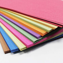 A1 Recycled Sugar Paper Bright Colours 125 Large Sheets in 10 Assorted Colours, Great for Kids Arts & Crafts, Drawing, Painting & Scrap Booking.
