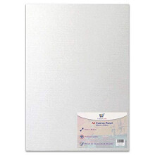 A2 Canvas Panel Stretched Blank Canvas Board Primed Artist Boards 100% Cotton for Oil Paint Acrylic Painting Mixed Media Acid Free White Canvases