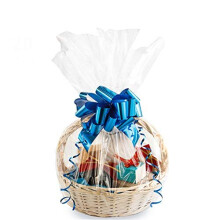 Morepack Store cello-/cellofanposer 30x 40 tommer klare kurvposer OPP plastcellofanindpakning til gavekurve Emballage 10 stk.