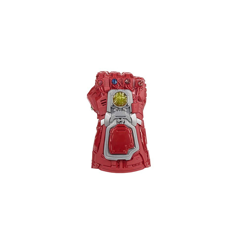 Marvel Avengers: Endgame Red Infinity Gauntlet Electronic Fist Roleplay Toy with Lights and Sounds for Children Aged 5 and Up