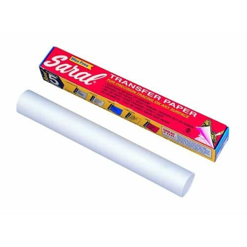 White SARAL TRANSFER PAPER-Tracing-Sketch-Drawing-Craft [Kitchen]