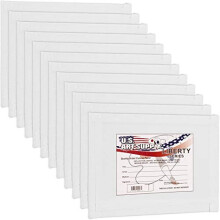 US Art Supply Professional Artist Quality Acid Free Canvas Panels 5X7 White