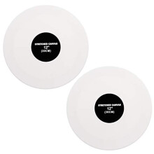 Belle Vous Circle Shape Blank Canvas (2 Pack) - 30cm (12 inches) - Large Round Pre Stretched Canvas Panels - Suitable for Acrylic and Oil Paintin