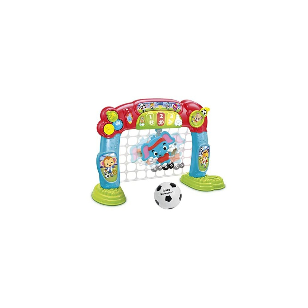 Clementoni 61340 My First Football Goal Interactive Toy for Toddlers-Ages 18 Months Plus, Multi Coloured